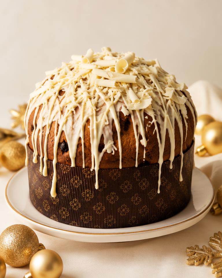 Panetone com chocolate branco