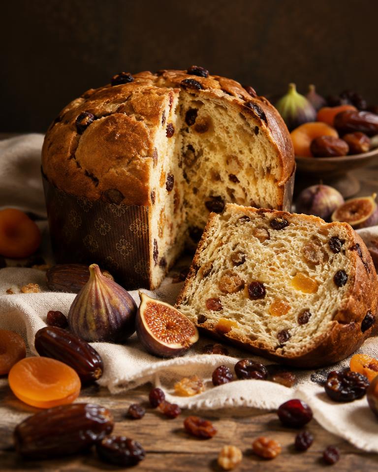 Panetone com frutas secas